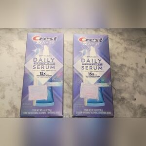 Crest 3D White Daily Whitening Serum 2pk Bundle NiB